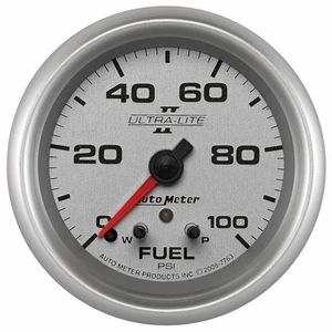 AutoMeter Fuel Pressure Gauge | Ultra-Lite II | 2 5/8in | 0-100 PSI - Bild 1 von 3