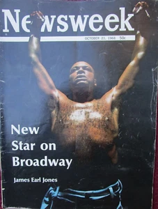 Newsweek Magazine, 21 October 1968-James Earl Jones-New Star on Broadway - Picture 1 of 4