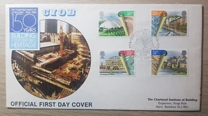 GB First Day Cover: SG1245 Urban Renewal; Chartered Institute of Building CIOB - Picture 1 of 3