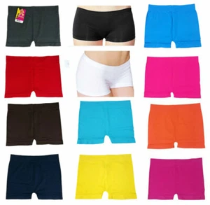 Sans Couture Extensible Short Solide Couleur Legging Élasthanne Serré - Picture 1 of 25