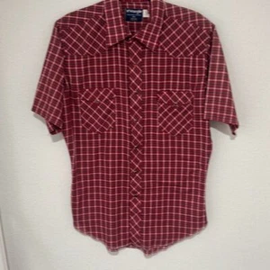 Camisa vintage años 90 Wrangler para hombre aguja única sastrería colas largas abotonada XL - Imagen 1 de 6