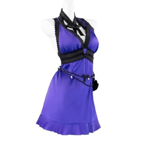 tifa lockhart cosplay purple dress size s/m womens final fantasy cosplay - Picture 1 of 4