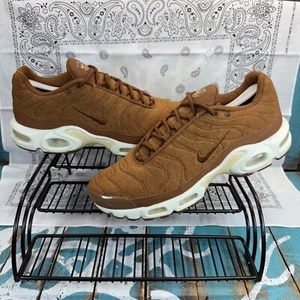 Nike Air Max Plus Quilted Ale Brown Sneakers Shoes 806262-200 Men's Size 10 - Picture 1 of 10