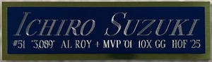 ICHIRO SUZUKI MARINERS NAMEPLATE FO AUTOGRAPHED Signed BAT-BASEBALL-HELMET-PHOTO - Picture 1 of 5