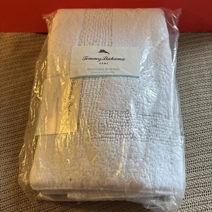 Alfombra de baño de lujo Tommy Bahama 100 % algodón 21" x 34" verde nueva - Imagen 1 de 4