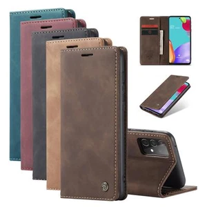 Flip Cover Portafoglio custodia a libro Lusso in pelle per Samsung Galaxy - Foto 1 di 17