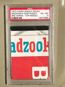 1973 Topps Wacky Packages Gadzooka Puzzle Top MIDDLE 2ND Series PSA 6 - Picture 1 of 1