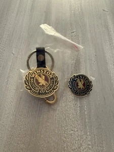 Winston Motor Sports 20th Anniversary Key Chain NASCAR & Pin - Picture 1 of 2