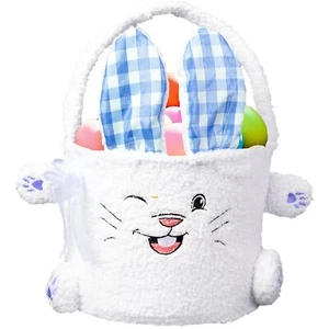 Personalized Easter Basket for Toddler, Woven Baby Easter Gifts basket with Hand - Picture 1 of 7