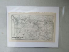 Original Vintage Map of the Great Northern Railway (Western Section), 1926