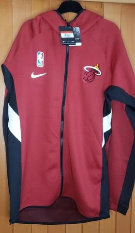 Nike Miami Heat NBA On Court Showtime Hoodie Jacket Men's Size L-Tall New W/tags Cover