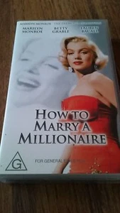 How to Marry A Millionaire 1953 VHS Marilyn Monroe Betty Grable Lauren Bacal NEW - Picture 1 of 1