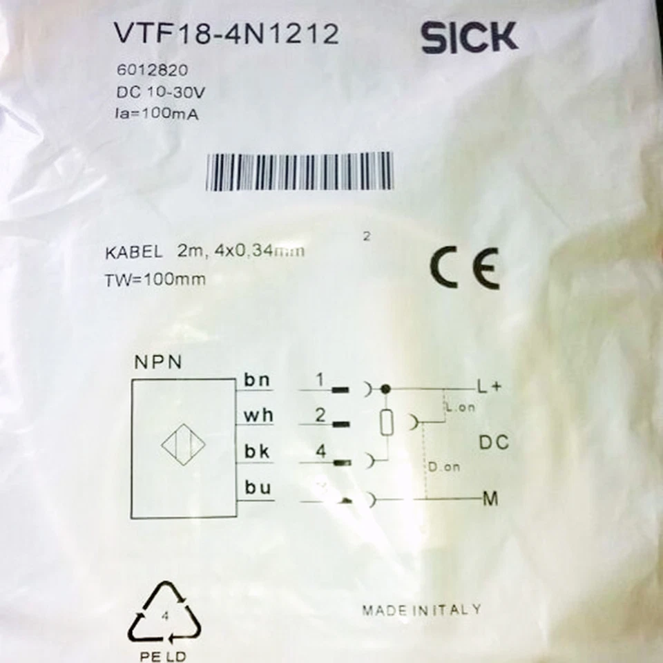 Interruptor de proximidad sensores SICK VTF18-4N1212 nuevos ⊕IK - Imagen 1 de 1