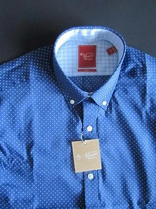 PENGUIN MUNSINGWEAR NEW NWT AZURE BLUE SLIM FIT MENS DRESS SHIRT 14.5 LS 32/33  - Picture 1 of 7