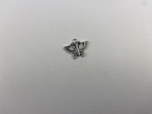 Butterfly Charm Metal Jewelry Making Bracelet Charm 3D Gray 2 - Picture 1 of 3