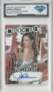 2023 Leaf Pop Century JENNA DEWAN Auto Knockouts Orange /5 💎 DSG 10 Gem Mint - Picture 1 of 2
