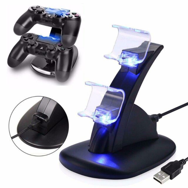 Base de acoplamiento con cargador de carga USB dual para Playstation 4 PS4  / PS4 Pro / PS4 Slim Controller