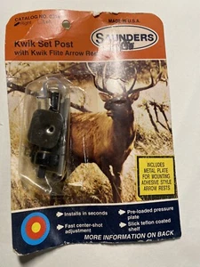 Vinatge NOS Saunders Archery Kwik Set Post With Arrow Rest - Picture 1 of 1