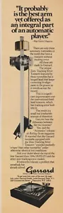 1975 Garrard Zero 100c Stereo Turntable -"Zero Tracking Error Tonearm" -Print Ad - Picture 1 of 2