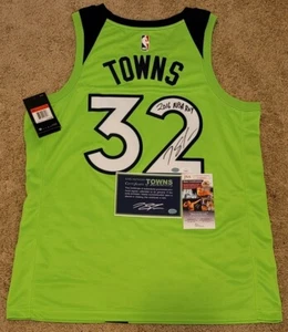 Karl-Anthony Towns Signed Nike Timberwolves Swingman Jersey Insc JSA & Towns COA - Picture 1 of 9