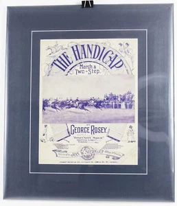 THE HANDICAP March Two Step Original Lithograph Early 20th Century Sheet Music - Picture 1 of 3