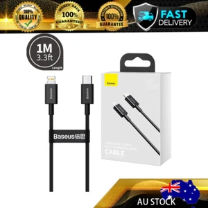 Baseus Superior Series Fast Charging Data Cable Type-C to iP PD 20W 1M - Picture 1 of 7