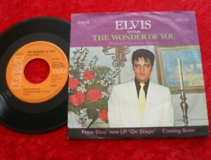 Single 7" Elvis Presley - The Wonder Of You / Mama liked the roses TOP ZUSTAND!