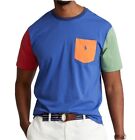 Polo Ralph Lauren mens Big and Tall T Shirt Color Block Crew Neck Tee New