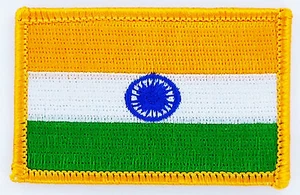 PATCH ECUSSON BRODE DRAPEAU INDE INSIGNE THERMOCOLLANT NEUF FLAG PATCHE - Bild 1 von 1