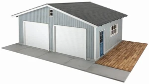 Kobaani Model Studio 1/24 Sweet Style Garage Life Serie 2-Autogarage Holz - Bild 1 von 7
