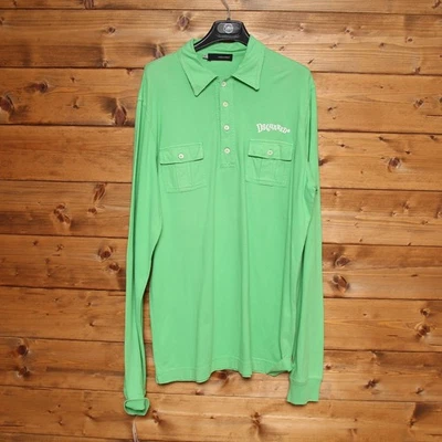 Polo DSQUARED2 Talla XL Usado (SA2822) Verde Vintage Unisex - Imagen 1 de 4