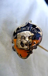 Princeton Sterling Silver Enamel Antique Stamped Sterling 6½" Hatpin Vintage - Picture 1 of 5