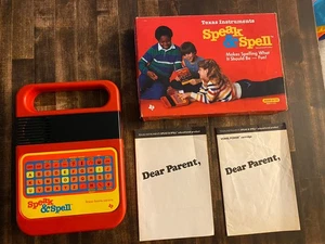 Speak & Spell 1986 Texas Instruments Alter 6-14 OVP und Handbuch getestet - Bild 1 von 8