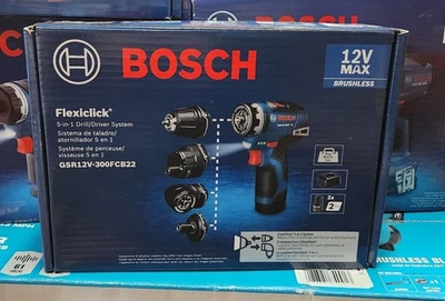 ⭐️NEU⭐️ BOSCH 12V MAX Flexiclick® Brushless 5-in-1 Schrauber Set GSR12V-300FCB22 - Bild 1 von 2