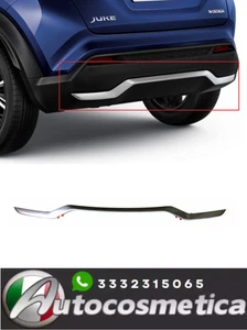 Zierleisten Rahmen Einsatz Silber Stoßstange Hinten für Nissan Juke 19-24 - Bild 1 von 3