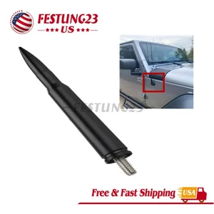 4.25inch Car Bullet Antenna Mast Radio Fits JEEP WRANGLER JK/JL 07-23 GLADIATOR - Picture 1 of 11