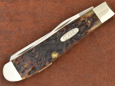 MINI CUCHILLO TRAMPERO CASE XX USA 6 PUNTOS 1996 HUESO MARRÓN JIGGED 6207 SS BONITO (29587) Foto 1 de 4