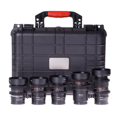 Carl Zeiss 28/35/50/80/135mm Cine Mod Prime Lenses Set For Sony E-Mount w/ Case! - Image 1 of 4
