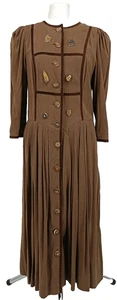Berwin&Wolff Damen Trachtenkleid Gr.M Knöpfe Pilz Blatt Schlicht - Bild 1 von 18