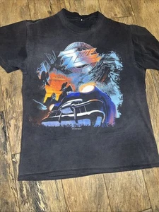 Vintage 1990 ZZ Top Recycler World Tour Concert T Shirt Size Medium No Tag - Picture 1 of 8
