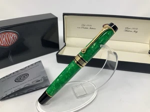Aurora Optima Primavera Green Limited Editiom Fountain Pen With 18K Nib - Picture 1 of 11