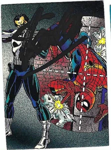 Spider-Man #129 ~ THE PUNISHER CARD ~ SIGNIERT STAN LEE & GERRY CONWAY ~ COMIC BILDER - Bild 1 von 5
