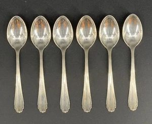 Set (6) Bruckmann & Söhne Liselotte 90 Versilbert 4,25" Mini Demitasse Löffel - Bild 1 von 5