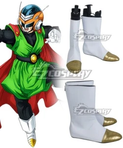 Dragon Ball Son Gohan Super Great Saiyaman Silver Shoes Cosplay Boots - Picture 1 of 7