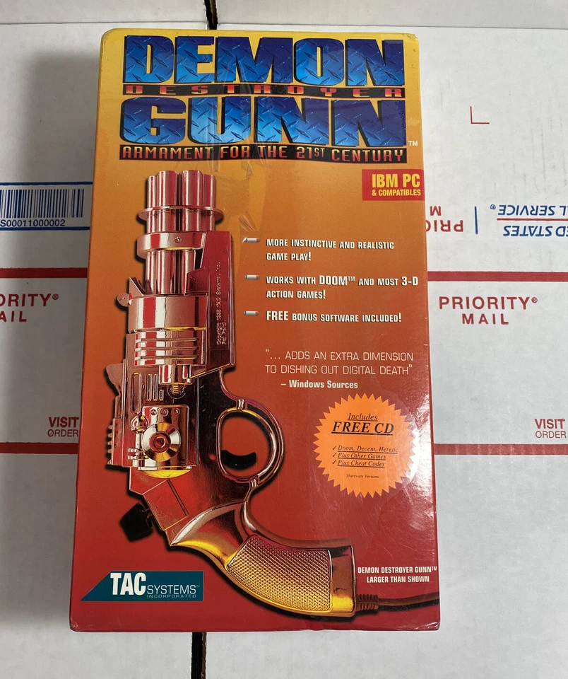 Demon Destroyer Gunn IBM PC Video Game Controller Doom Gun Pistol Tac System