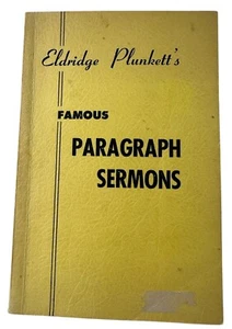 Eldridge Plunkett's Famous Paragraph Sermons Book Paperback 1954  Vintage - Imagen 1 de 18