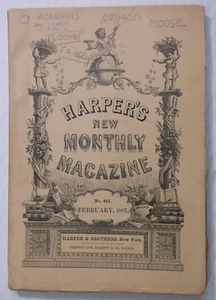 1887 HARPER'S MONTHLY Magazine~CAJUNS~Maine Moose Hunt~COSSACK~George Du Maurier - Picture 1 of 12