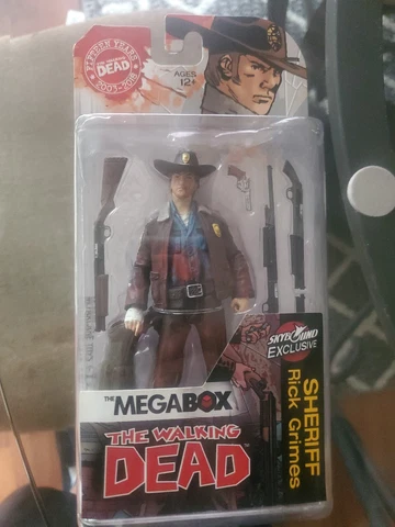 The Walking Dead Sheriff Rick Grimes Action Figure McFarlane Sealed Bloody Ver Cover