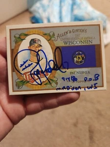 Pat Neshek Signed 2008 Topps Allen & Ginter #US49 Card Minnesota Twins Auto AU - Picture 1 of 5