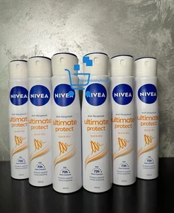 6 x 250ml Nivea Ultimate Protect Deodorant Antiperspirant Quick Dry 72h Prot - Picture 1 of 4